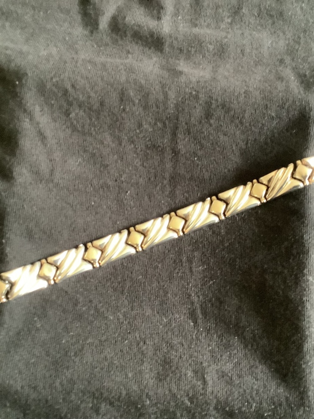 Sterling Two Tone Bracelet